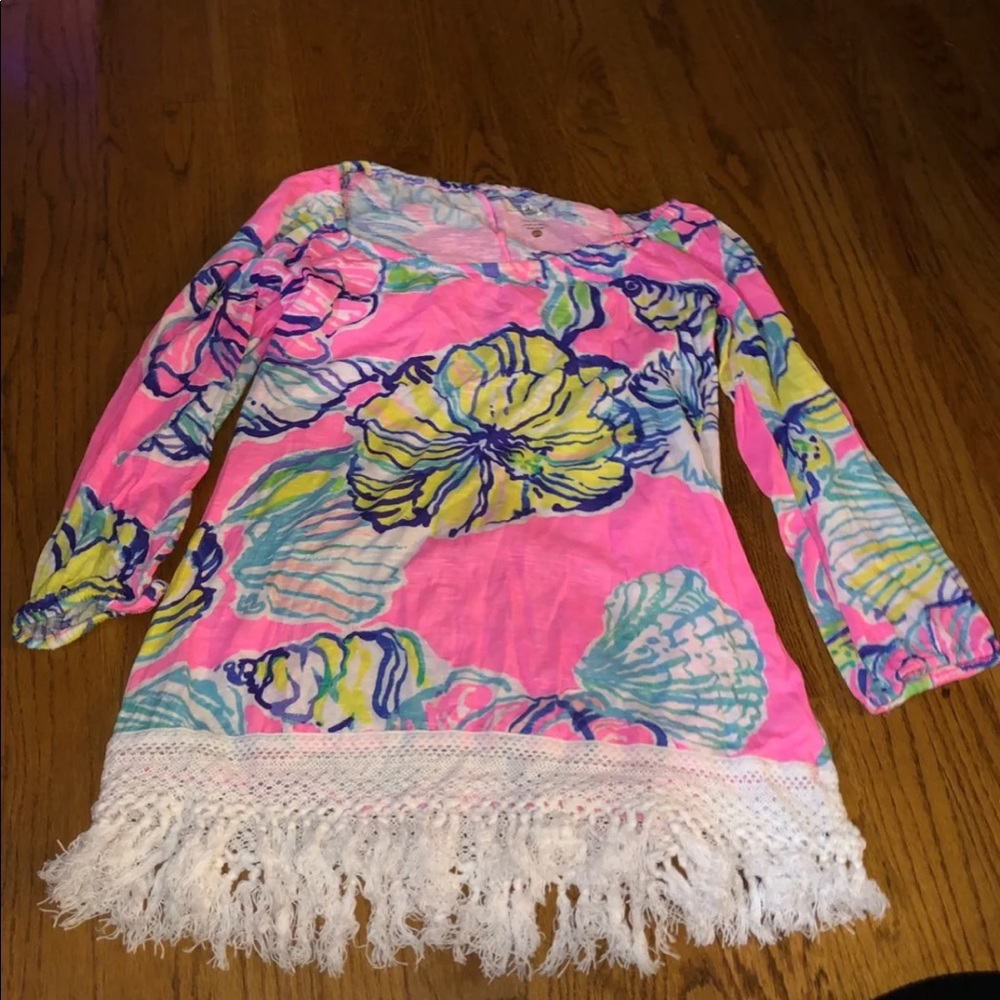 Lily Pulitzer Pink Flower Shirt